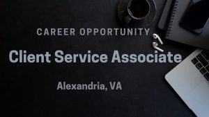 Client Service Associate - Alexandria, VA